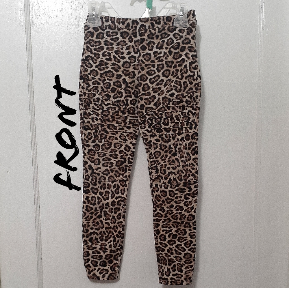 art class Leopard Print Leggings girls 7/8